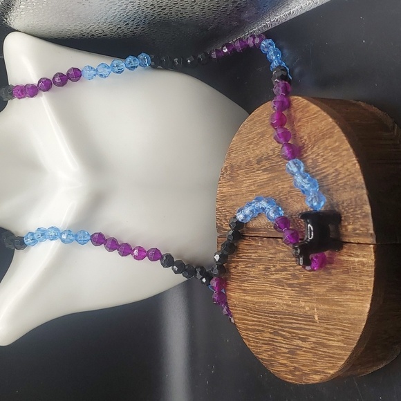 N3029 scottish‎ terrier charm crystal beaded necklace